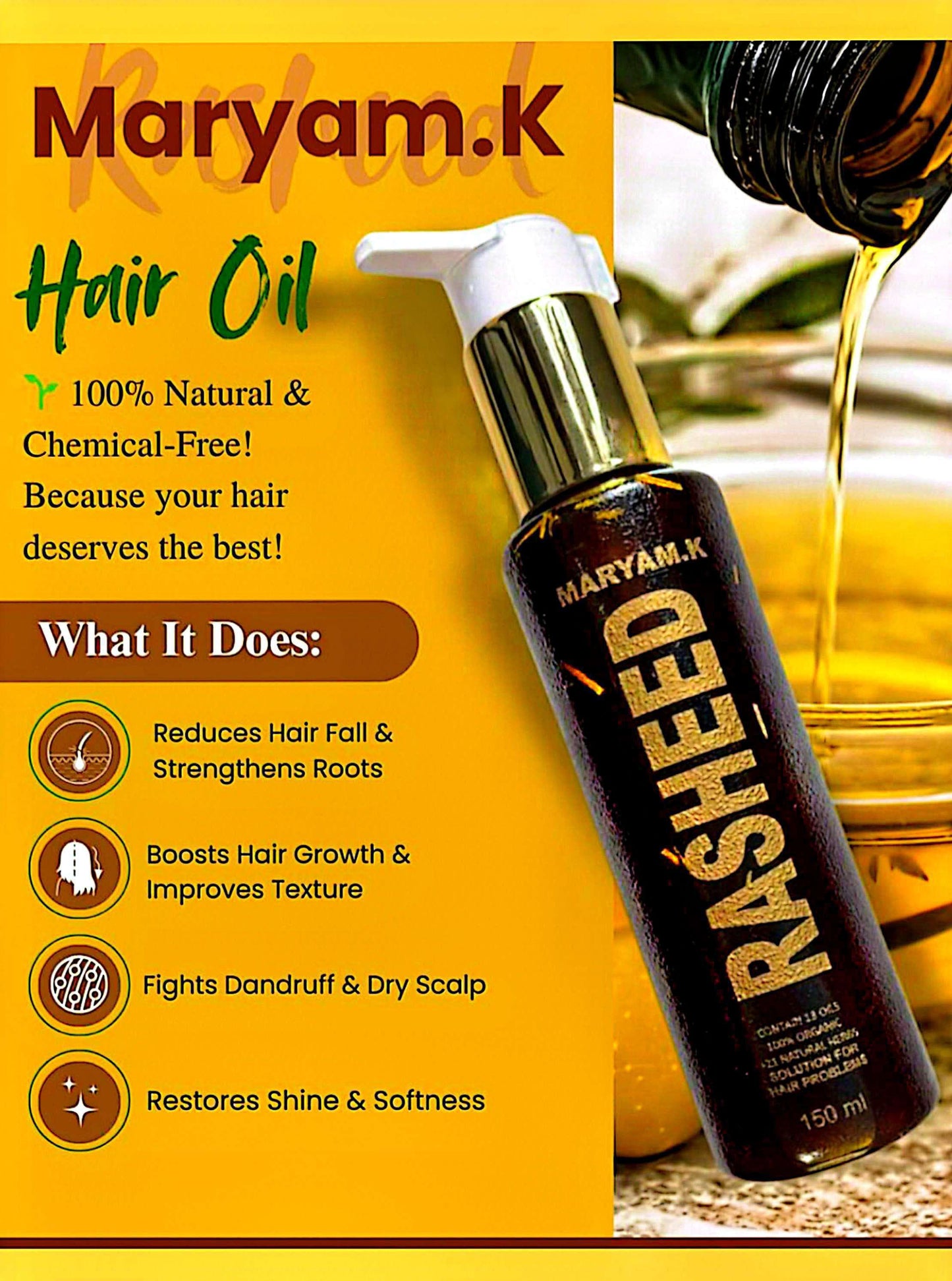 MARYAM.K RASHEED HAIR OIL